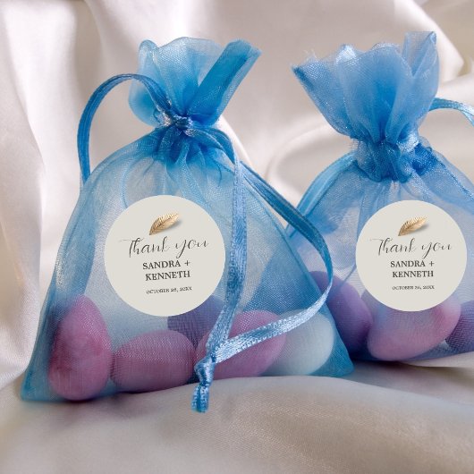 クラシック&エレガント ありがとう ラウンドシール