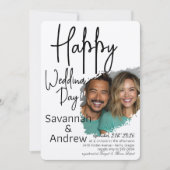 クラシック エレガント スクリプト 結婚式 招待状 (正面)