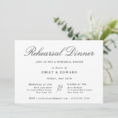 クラシック エレガント ボタニカル リハーサル ディナー 招待状 (スタンド正面)