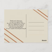 クラシック＆エレガント 洗練された感謝 ポストカード (裏面)