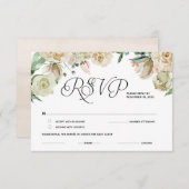 クラシック エレガント RSVP, レスポンス, 返信カード エンクロージャーカード (正面/裏面)