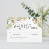 クラシック エレガント RSVP, 返信, レスポンス カード (スタンド正面)