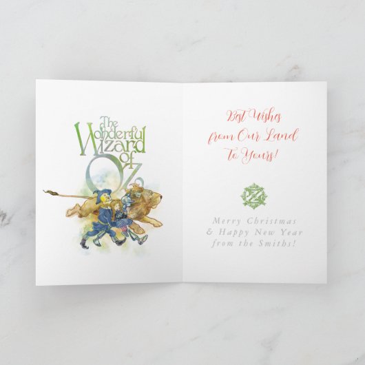 クラシック オズの魔法使い グリーティング カード (内部)