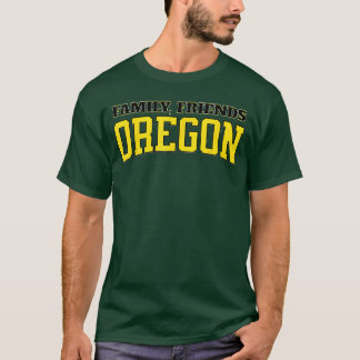 クラシック オレゴン ファミリー フレンズ レトロ ヴァーシティ オレゴン Tシャツ