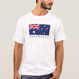 クラシック オーストラリア フラッグ グラフィックTシャツ テキスト入り Tシャツ