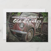 クラシック オールド クランカー バースデー インビテーション (正面)