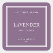 クラシック カスタム カラー商品ラベルを追加 スクエアシール (正面)