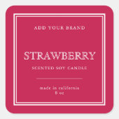 クラシック カスタム カラー商品ラベルを追加 スクエアシール (正面)