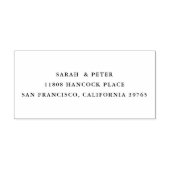 クラシック カップル 名前 返信 住所 インク スタンプ (デザイン)