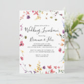 クラシック カラフル ウェディング ランチョン ブライダル シャワー 招待状 (スタンド正面)