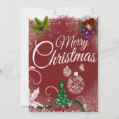 クラシック カラフル メリークリスマス シーズンカード (正面)