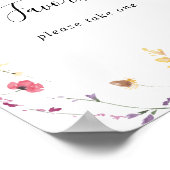 クラシック カラフル ワイルド フローラル フェイバーズ サイン (角)