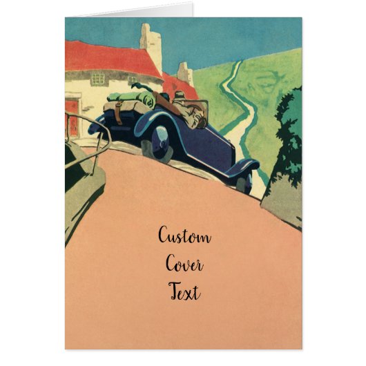 クラシック カーでの地方のロード トリップ (正面)