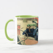 クラシック カーでの地方のロード トリップ マグカップ (左)