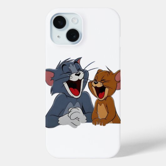 クラシック・カートゥーンの猫とネズミの最高の友達 笑い Case-Mate iPhoneケース (裏面)