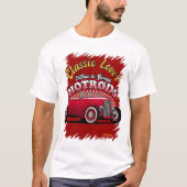 クラシック カー デザイン フーディ Tシャツ (正面)