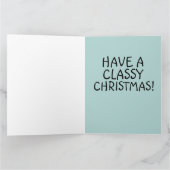 クラシック カー フィン キャディ クリスマス カード (内部)