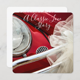 クラシック·カー·ラブ·スト結婚ーリー 招待状