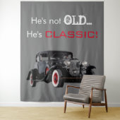 クラシック カー レトロ フォトブース 背景 タペストリー (インサイチュ)