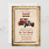 クラシック カー ヴィンテージ 引退 招待状 (正面)