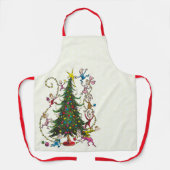 クラシック |クリスマスツリー エプロン (正面)