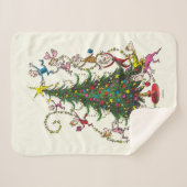 クラシック |クリスマスツリー シェルパブランケット (正面(横))