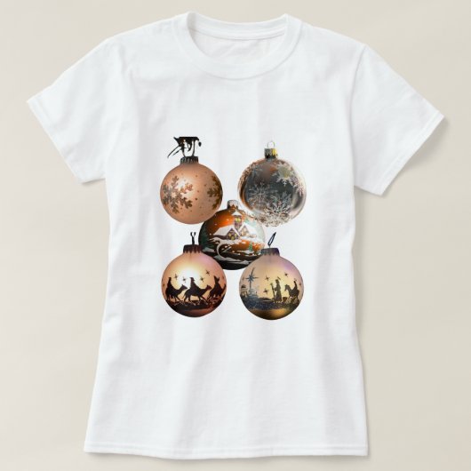 クラシック クリスマス オーナメント アソート Tシャツ (デザイン正面)