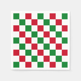クラシック クリスマス シャドーボード柄 スタンダードカクテルナプキン