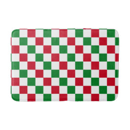 クラシック クリスマス チェッカーボード パターン バスマット