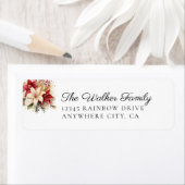 クラシック、クリスマス、フローラ ラベル (インサイチュ)