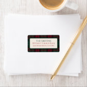 クラシック クリスマス プリント アドレス ラベル (インサイチュ)