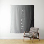 クラシック | グラデーション灰色 タペストリー (インサイチュ)