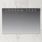 クラシック | グラデーション灰色 ペーパーパッド (正面)