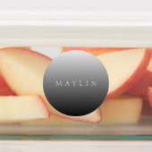 クラシック | グラデーション灰色 ラベル (貼付)