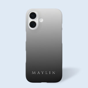 クラシック グラデーション灰色 iPhone 16ケース