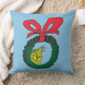 クラシック・グリンチ | クリスマスリース クッション (ブランケット)