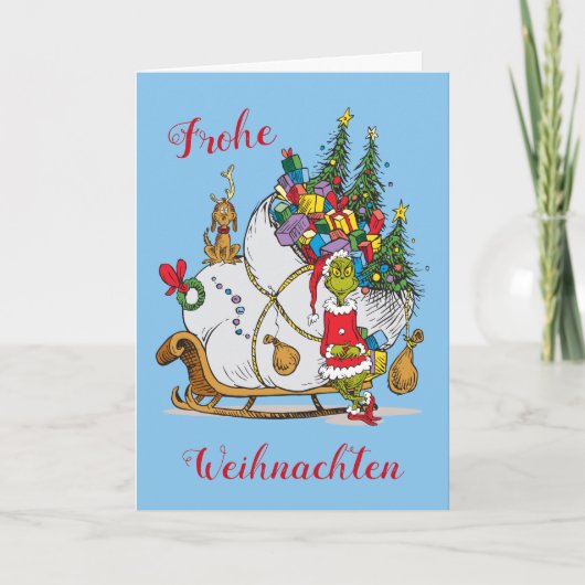 クラシック・グリンチ | グリンチとマックスのスレート付き シーズンカード (正面)