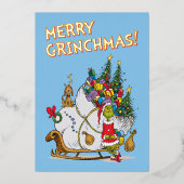 クラシック・グリンチ | グリンチとマックスの逃走スレイ 箔シーズンカード (正面)