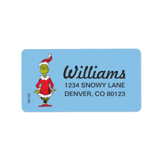 クラシック・グリンチ | サンタクロース ラベル (正面)