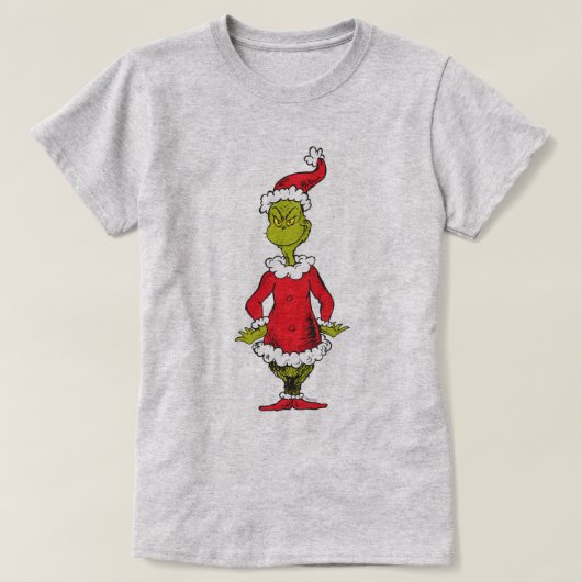 クラシック・グリンチ | サンタクロース Tシャツ (デザイン正面)