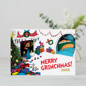 クラシック・グリンチ | 煙突のグリンチ 箔シーズンカード (立ち正面)
