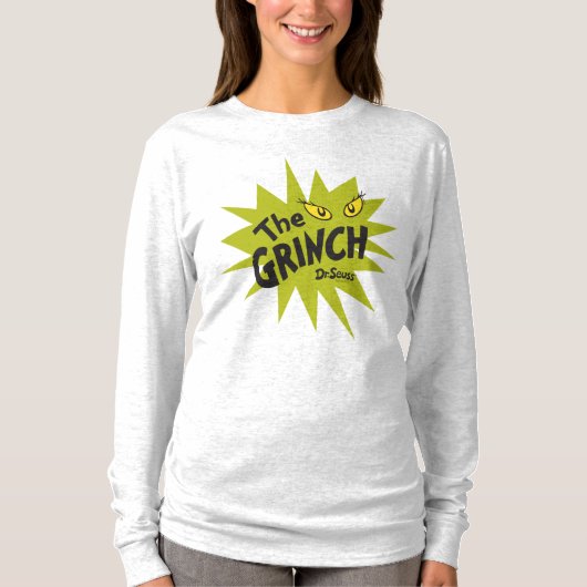 クラシック・グリンチ | 緑のスターバースト Tシャツ (正面)