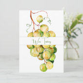 クラシック グリーングレープ ワイン テイスティング ご招待 招待状 (スタンド正面)