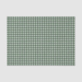 クラシック グリーン ギンガム クリスマス 薄葉紙 (正面)