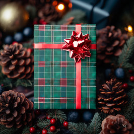 クラシック グリーン&レッド プライド - フェスティブ クリスマス ラッピングペーパー