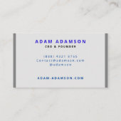 クラシック・グレイ創業者CEO取締役社長 名刺 (裏面)