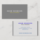 クラシック・グレイ創業者CEO取締役社長 名刺 (正面/裏面)