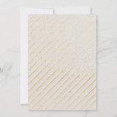 クラシック グレーとゴールドフレーム フォト セーブ・ザ・デート (裏面)