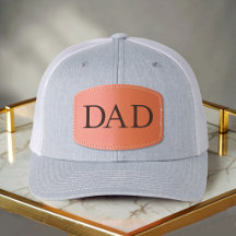 クラシック グレー DAD レザーパッチ ハット