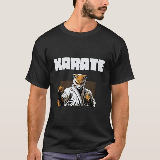 クラシック・コンバットスポーツ空手キツネ Tシャツ (正面)